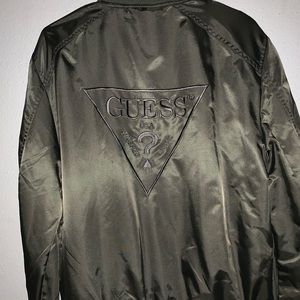 Guess olive green bomber jacket